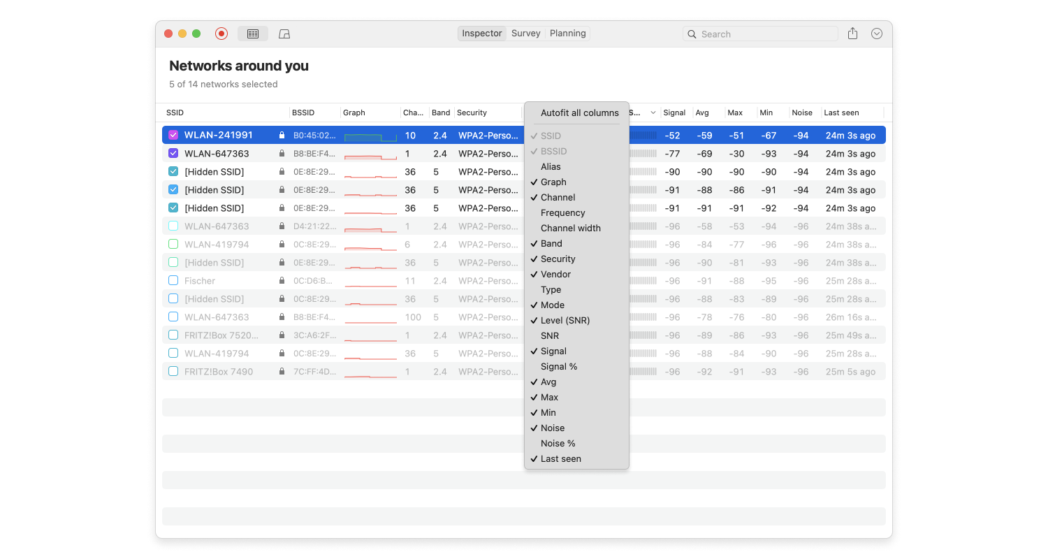 NetSpot Discover configure