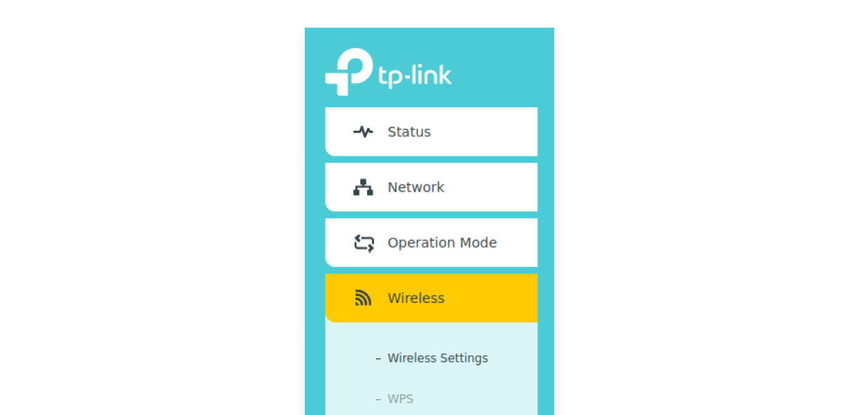 TP-Link Wireless Settings section