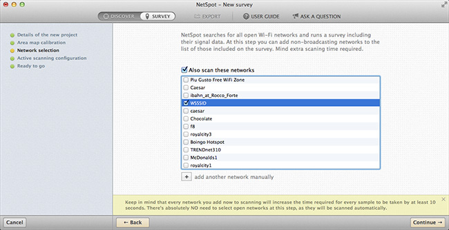 Start WiFi survey 2
