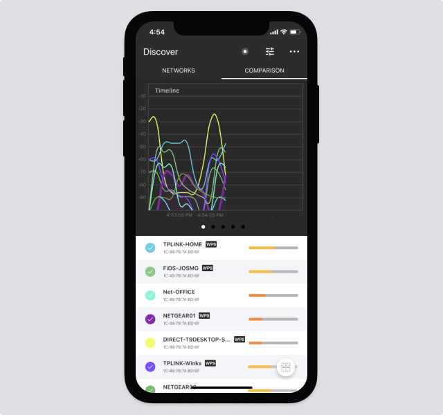Signal Strength - NetSpot for iOS