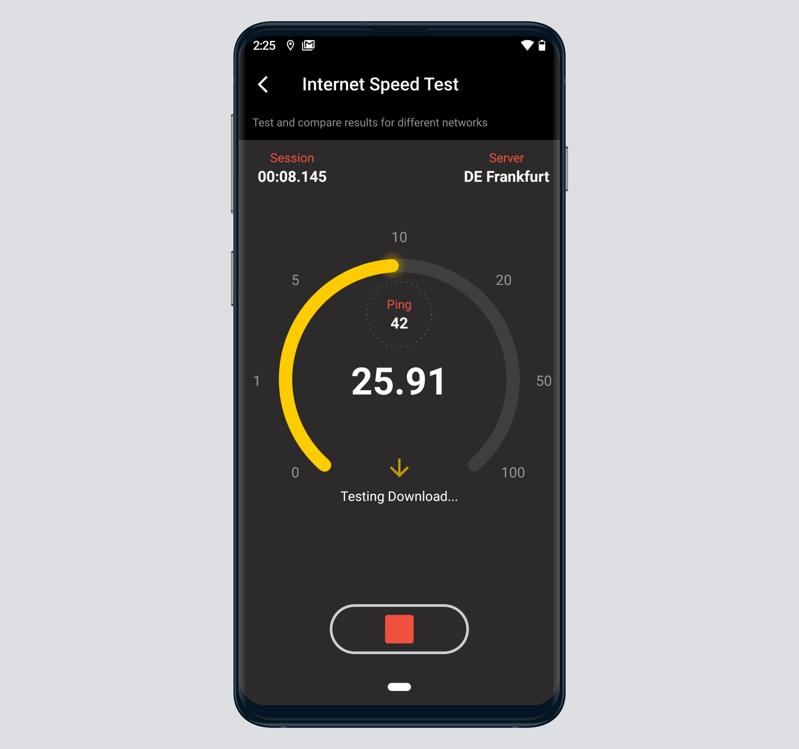 Internet speed
