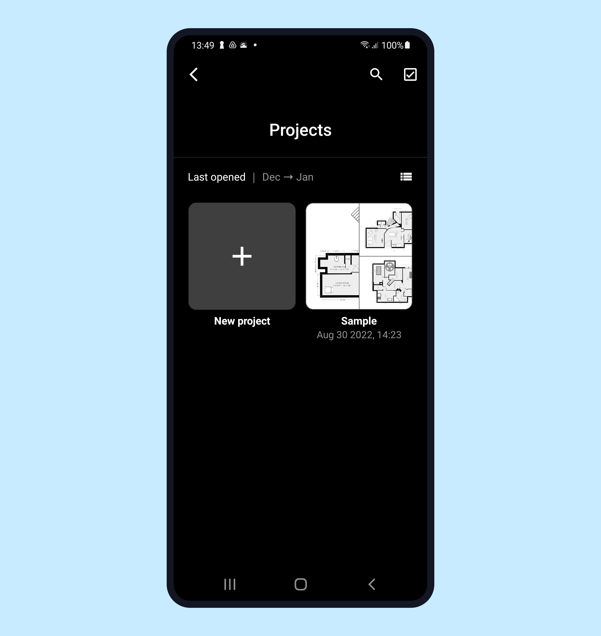 Create a new project