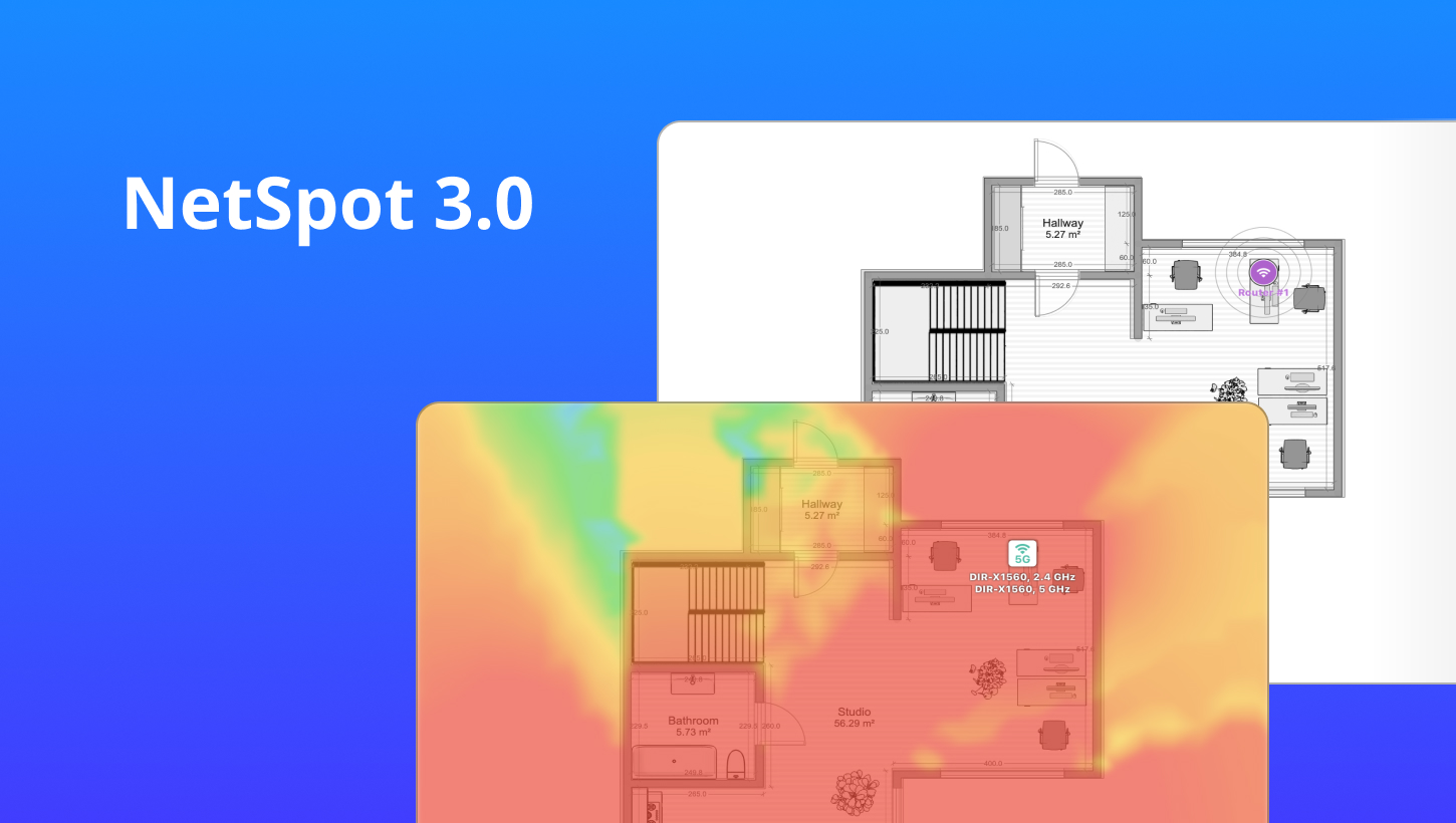 NetSpot 3.0 for Windows and macOS with predictive WiFi surveys