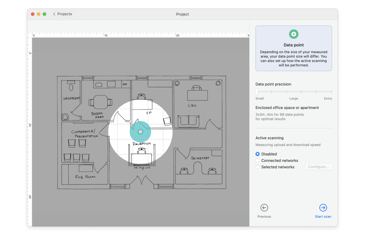 NetSpot Active Scan