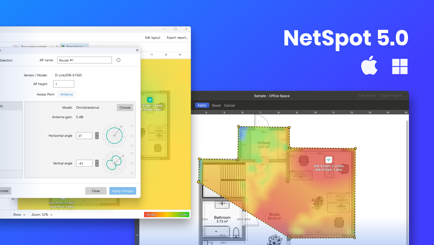 NetSpot 5.0 for Windows and macOS