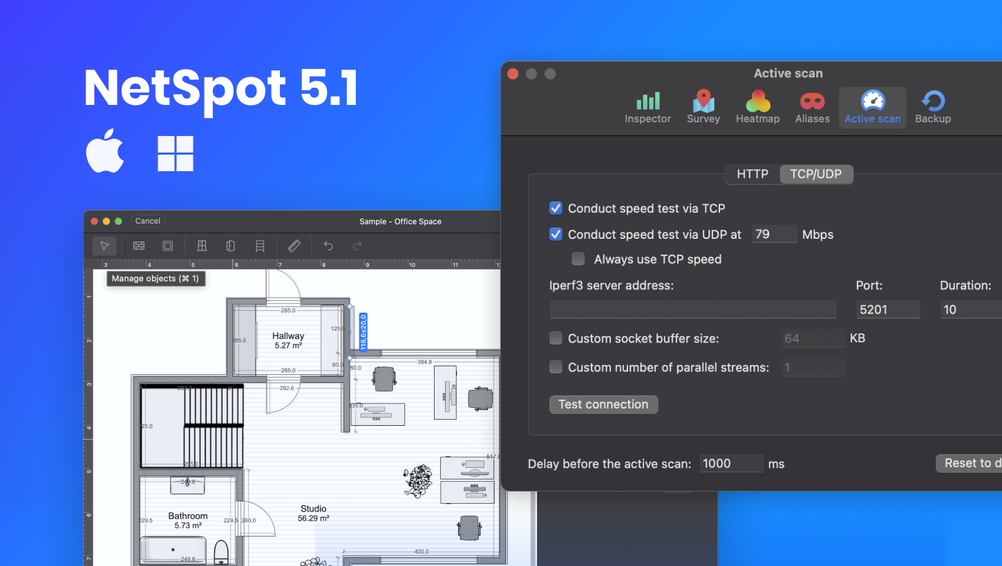 NetSpot 5.1 for Windows and macOS