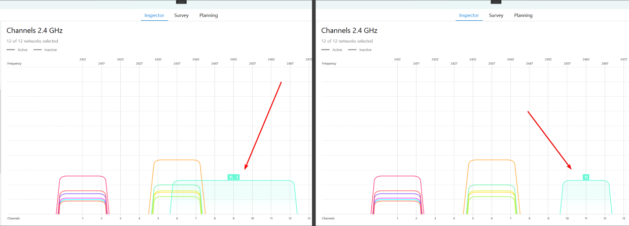 Example of how narrowing your channel width can cut down on overlap and keep your connection stable
Example of how narrowing your channel width can cut down on overlap and keep your connection stable