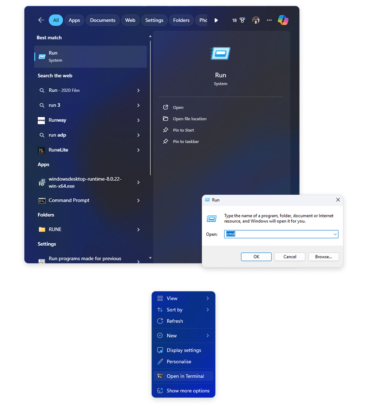 Open in Terminal Open in Terminal