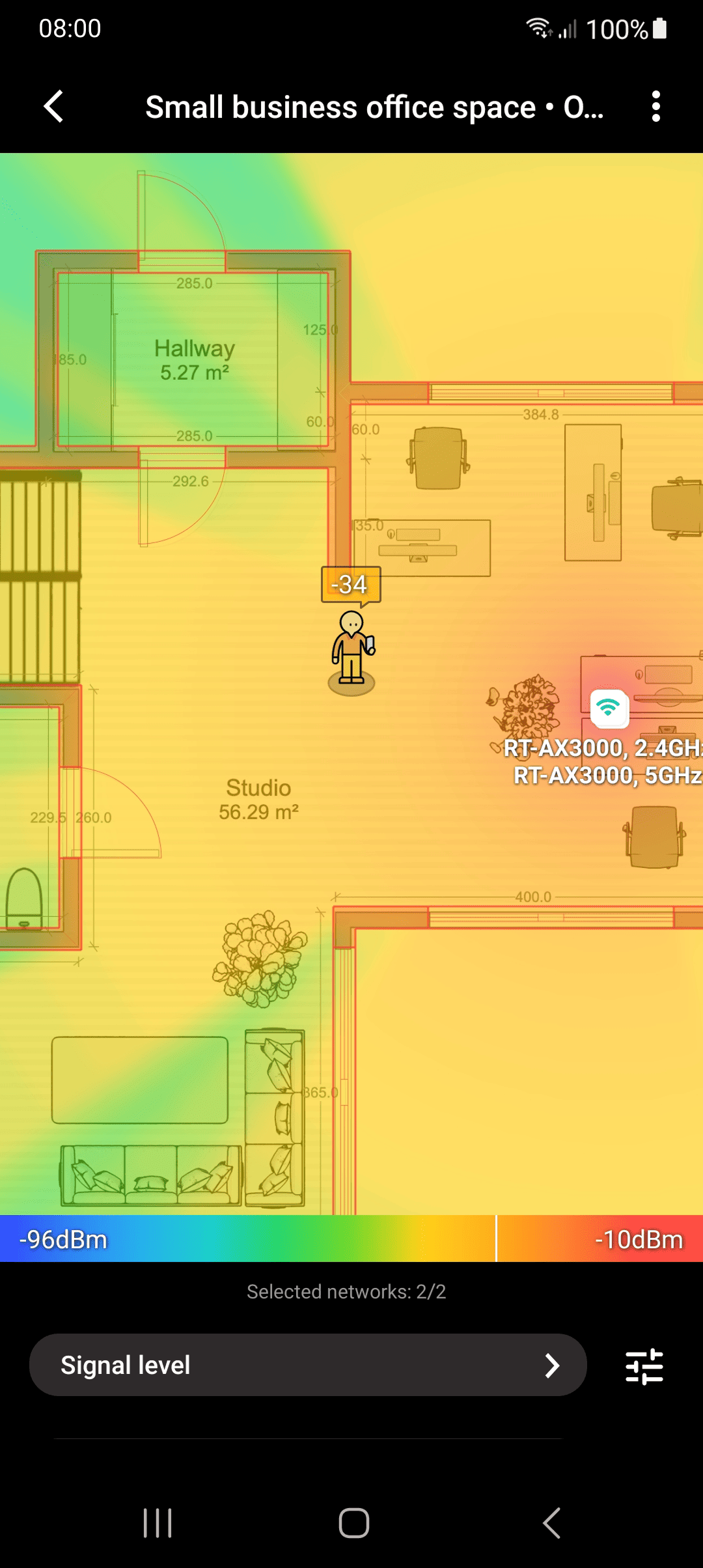 Planning heatmap Android