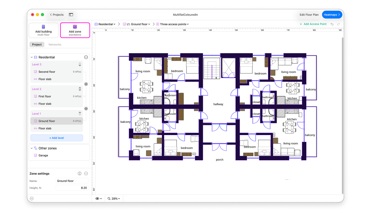 Add Zone (standalone) option
