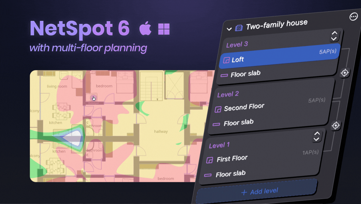 NetSpot 6.0 for Windows and macOS