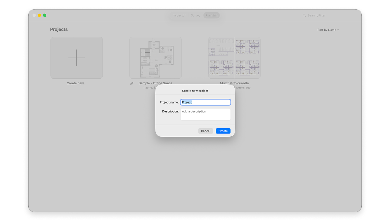 Planning mode — Create New