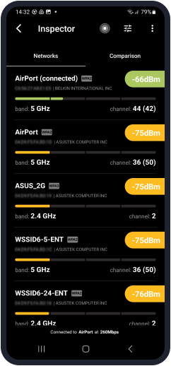 Inicie NetSpot para Android