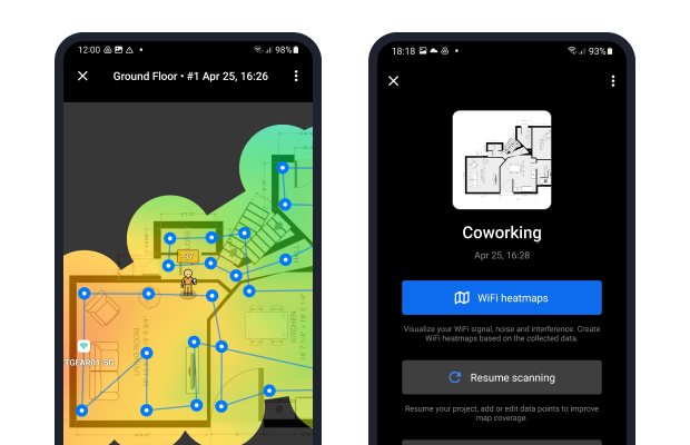 Cartes thermiques Wi-Fi