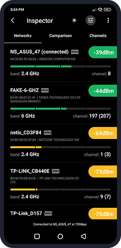 Obtenga información detallada sobre las redes WiFi