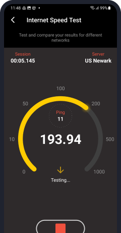 NetSpotでインターネットスピードを調査する