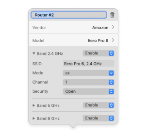 Select a router model