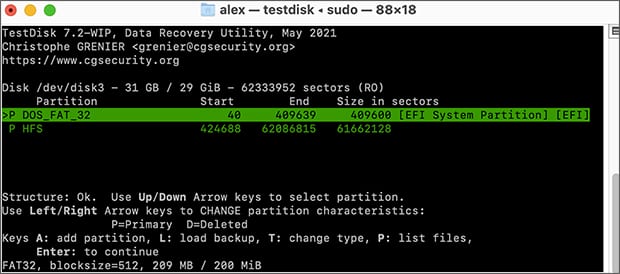 TestDisk for Mac