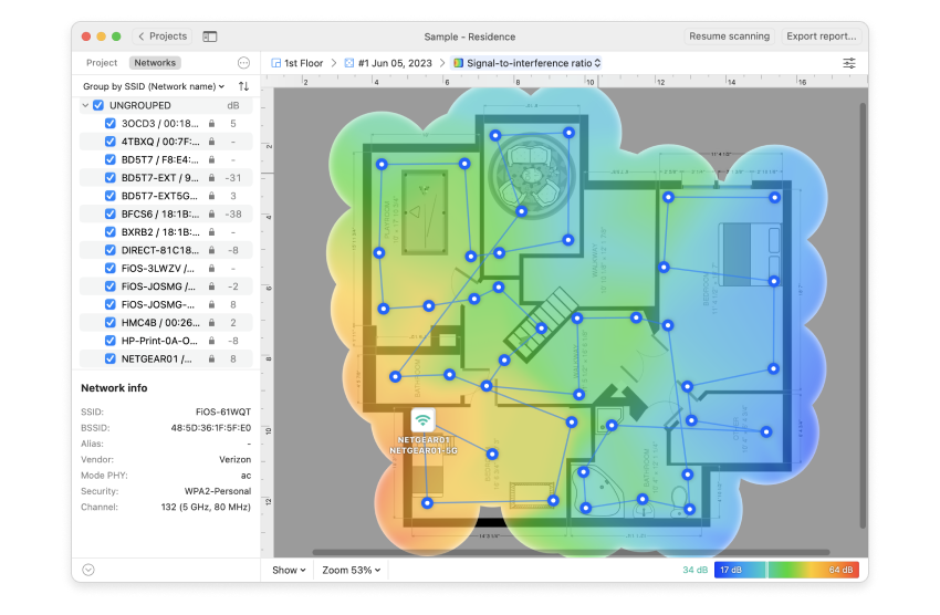 NetSpot pour Mac