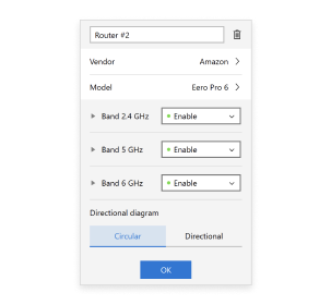 Select a router model