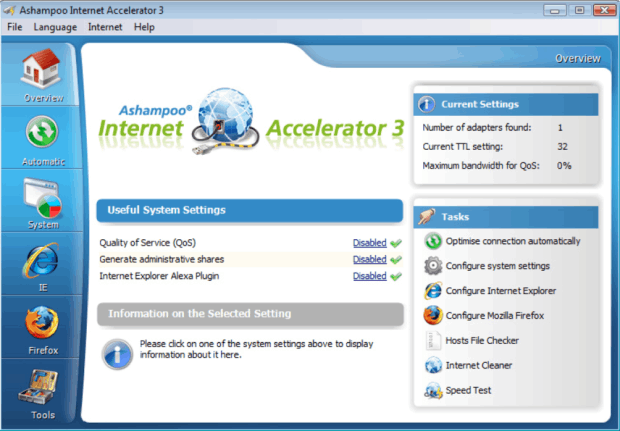 Ashampoo Internet Accelerator 3