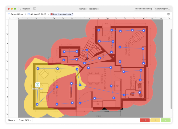 Low Download Rate heatmap