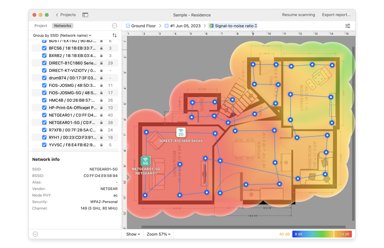 network ch 11 mac address sniffer