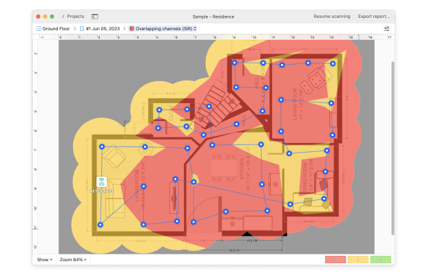 Risoluzione dei problemi relativi alla rete wireless con NetSpot