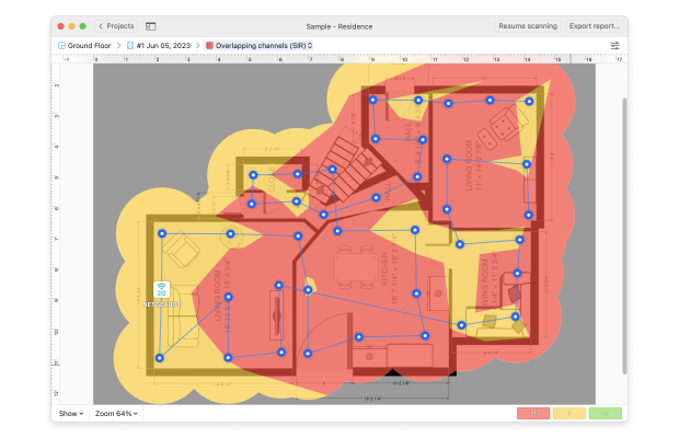 Troubleshooting overlapping channels