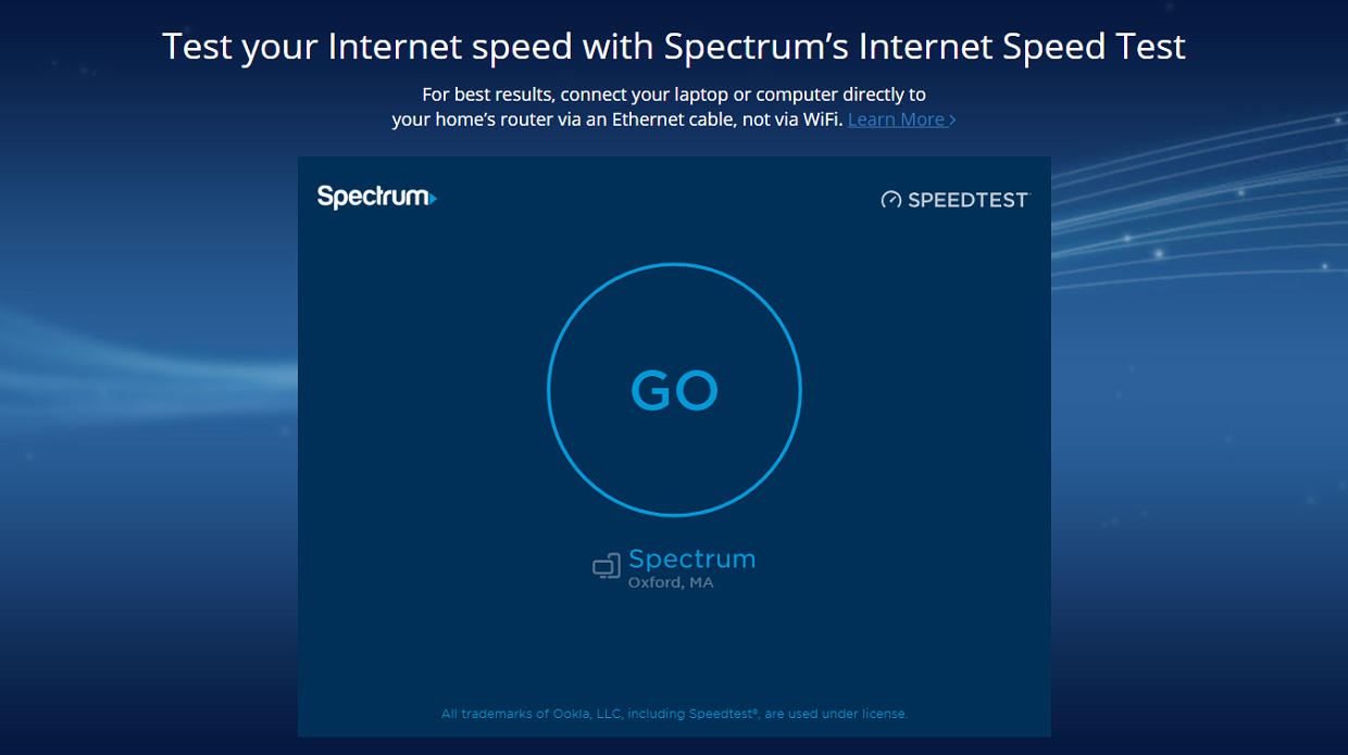 Online shop speed test