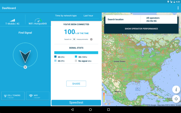 3G 4G WiFi Map Speed test