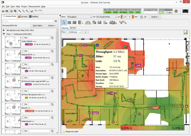 Ekahau Wi-Fi Site Survey and Planner (Pesquisa Local e Planejamento de WiFi)