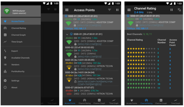 WiFi Analyzer (open-source)