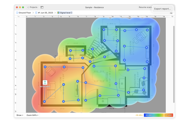 Esportare la heatmap