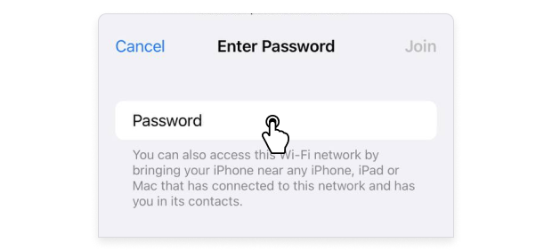 How to share WiFi password from iPhone to iPhone Step 4