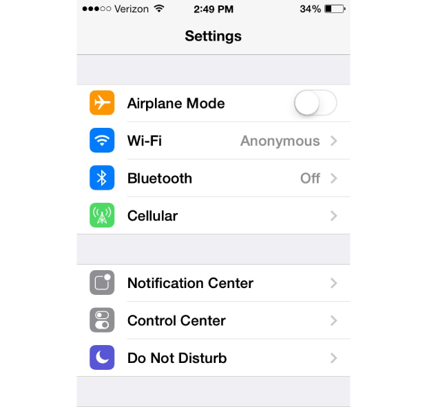 Launch the Settings app