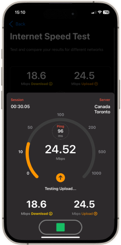 Test your Internet speed with NetSpot