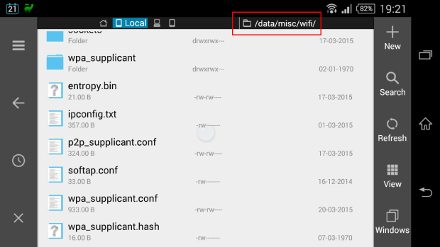 Come trovare le Password del WiFi su un Dispositivo Android con Root Passo 1