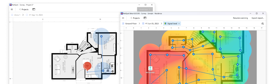  Mode Étude NetSpot sous Windows