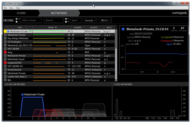 InSSIDer per Windows 