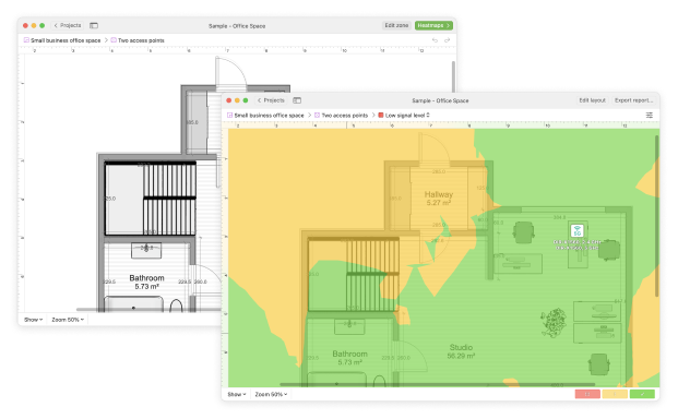 NetSpot Planning mode