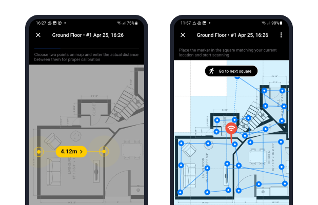 NetSpot pour Android — Mode Étude