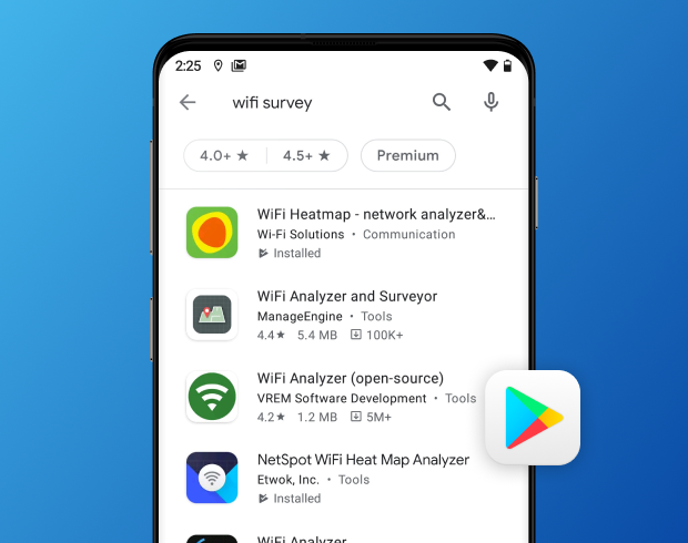 Software di WiFi site survey per Android