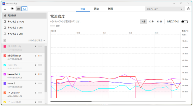 NetSpot — 信号強度 NetSpot — 信号強度