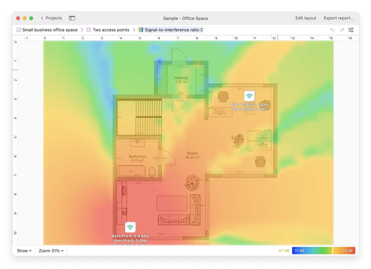 Die Top-5 der besten WiFi Heatmap Software für macOS und Windows
