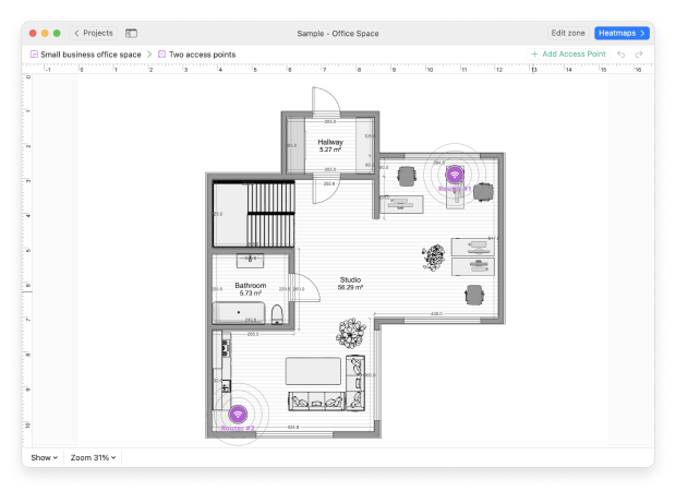 Planning mode - add access points