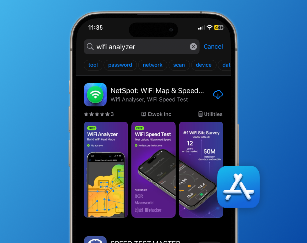 NetSpot voor iOS