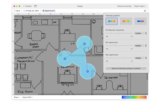 Adjust the heatmap