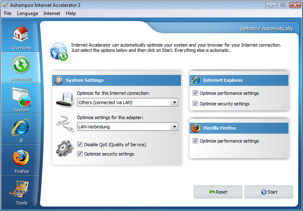 Ashampoo Internet Accelerator 3
