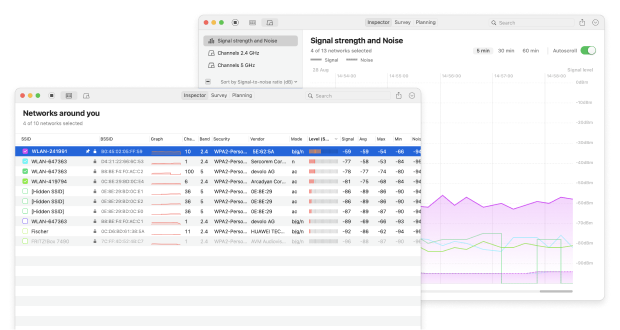 NetSpot Mac WiFi scanner 